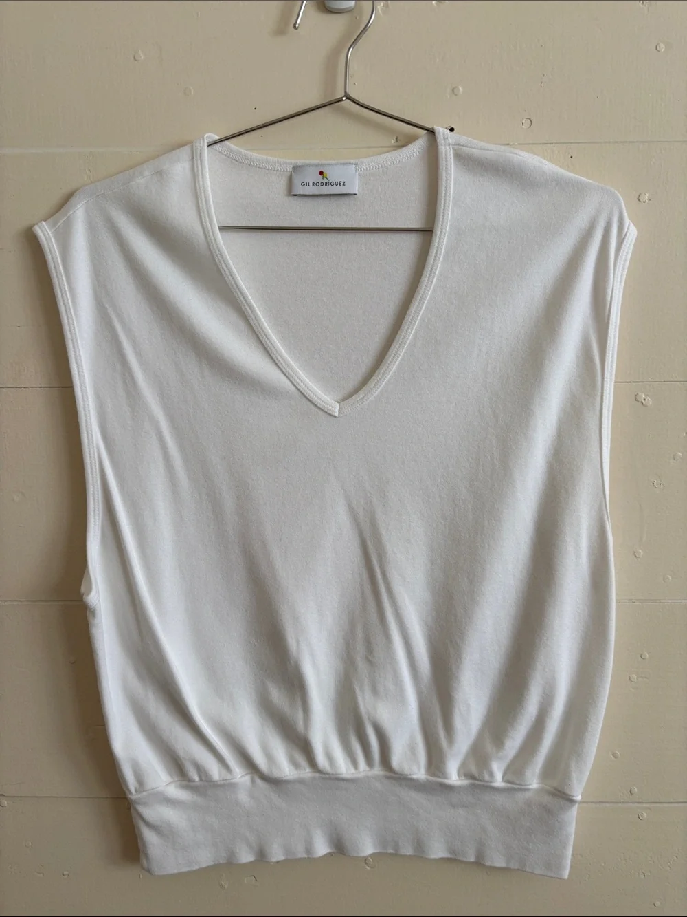 Gil Rodriguez Billie Oversized Vest - White - S